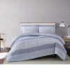 Truly Soft Multi Stripe Comforter Set In Gray