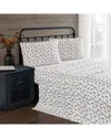 Truly Soft Nutcrackers Flannel Sheet Set In White