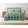 Truly Soft Oversized Puffer Comforter Set In Green