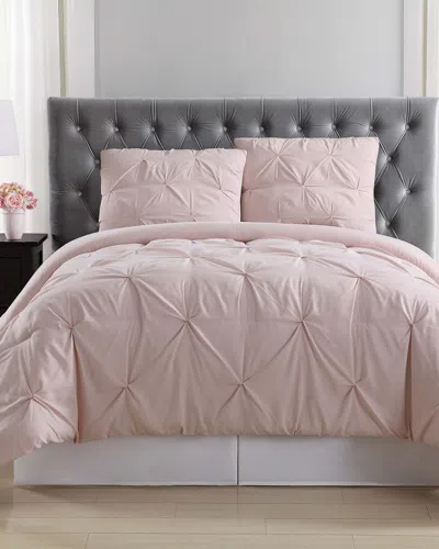 TRULY SOFT TRULY SOFT PLEATED BLUSH COMFORTER SET