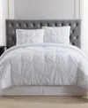 Truly Soft Pleated Comforter Set, Twin/twin Xl In White