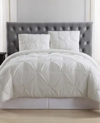 Truly Soft Pleated Duvet Cover Set, Full/queen In Ivory