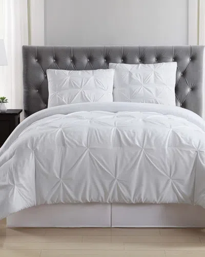 TRULY SOFT TRULY SOFT PLEATED WHITE COMFORTER SET
