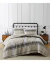 Truly Soft Preston Plaid Flannel Comforter Set In Khaki