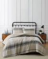 Truly Soft Preston Plaid Flannel Comforter Sets In Brown