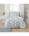 Truly Soft Printed Bow Duvet Set In Blue