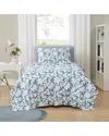 Truly Soft Printed Bow Sheet Set In Blue