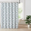 Truly Soft Printed Bow Shower Curtain In Blue