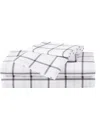 Truly Soft King 4 Pc Sheet Set In Windowpane White,charcoal Grey