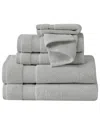 Truly Soft Quick Dry 6 Piece Towel Set - Grey