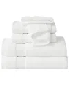 Truly Soft Quick Dry 6 Piece Towel Set - White