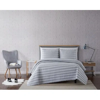 Truly Soft Quilt Set In Gray