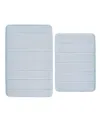 Truly Soft Solid Memory Foam 2-pc. Bath Rug Set In Blue