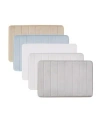 Truly Soft Solid Memory Foam Bath Rugs In Gray