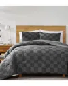 Truly Soft Textured Checkered Duvet Set