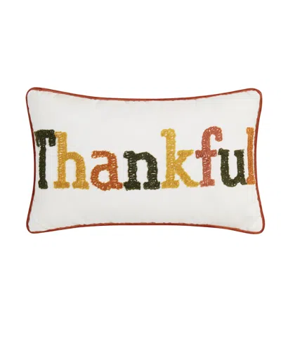 TRULY SOFT THANKFUL DECORATIVE PILLOW, 18" X 18"