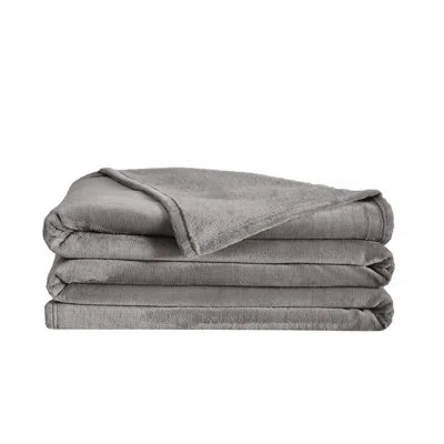 Truly Soft Velvet Blanket In Gray