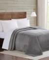 Truly Soft Velvet Plush Blanket, Twin/twin Xl In Grey