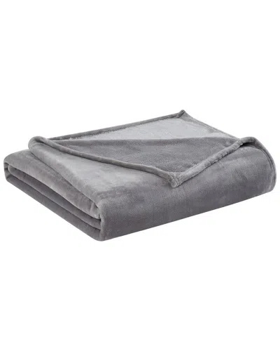 Truly Soft Velvet Plush Throw In Grey