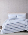Truly Soft Waffle Stripe Quilt Sets In Blue