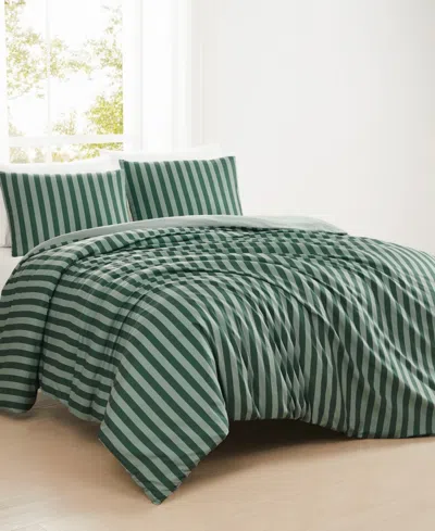 Truly Soft Weston Stripe 2-pc. Duvet Set, Twin/twin Xl In Green