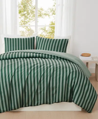 Truly Soft Weston Stripe 3-pc. Duvet Set, King In Green