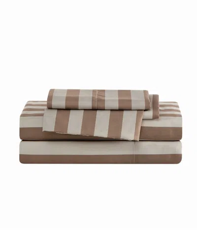Truly Soft Weston Stripe 4-pc. Sheet Set, Full In Brown