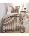 Truly Soft Weston Stripe Comforter Set In Brown