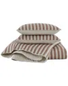 Truly Soft Weston Stripe Quilt Set In Brown
