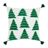 Truly Soft Winter Tree Decorative Bed Pillow In Green