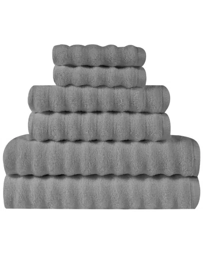 Truly Soft Zero Twist 6pc Towel Set In Gray
