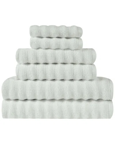 Truly Soft Zero Twist 6pc Towel Set In Grey