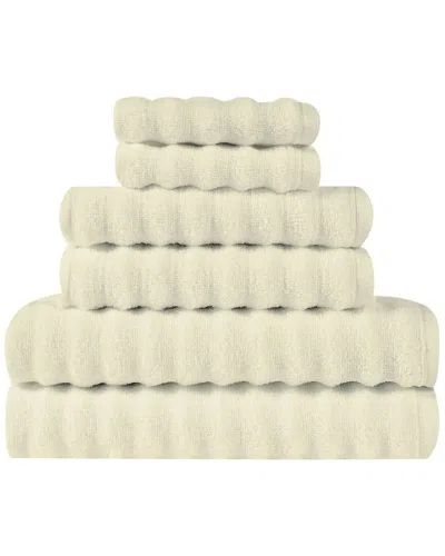 Truly Soft Zero Twist 6pc Towel Set In Tan