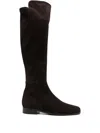 Truman's Calf-suede Knee-high Boots In Brown
