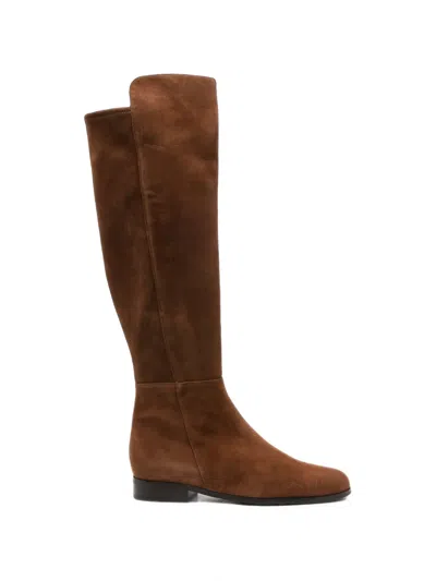 Truman's Suede Over-the-knee Boots In Animal Print