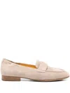 Truman's Suede Penny Loafers In Neutral