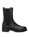 Truman's Woman Ankle Boots Black Size 8 Leather In Black
