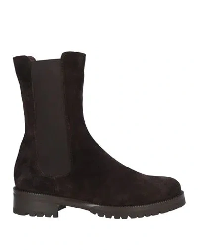 Truman's Woman Ankle Boots Dark Brown Size 8 Leather