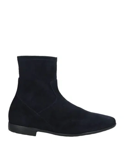 Truman's Woman Ankle Boots Midnight Blue Size 7 Leather