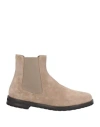 Truman's Woman Ankle Boots Taupe Size 8 Leather In Grey