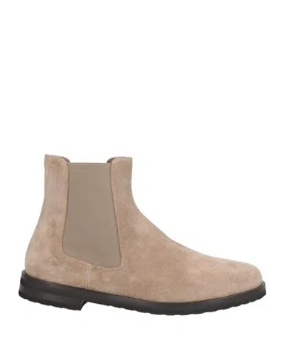 Truman's Woman Ankle Boots Taupe Size 8 Leather In Grey