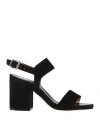 Truman's Woman Sandals Black Size 8 Leather In Black