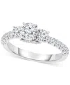 Trumiracle Diamond Engagement Ring (1 Ct. T.w.) In 14k White Gold