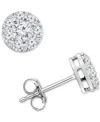 Trumiracle Diamond Halo Stud Earrings (1 Ct. T.w.) In 14k White Gold In White Gold