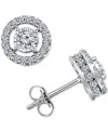 Trumiracle Diamond Halo Stud Earrings (1 Ct. T.w.) In 14k White Gold In White Gold