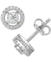 Trumiracle Diamond Halo Stud Earrings (1/2 Ct. T.w.) In 14k White Gold In White Gold