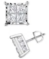 Trumiracle Diamond Princess Quad Stud Earrings (2 Ct. T.w.) In 14k White Gold