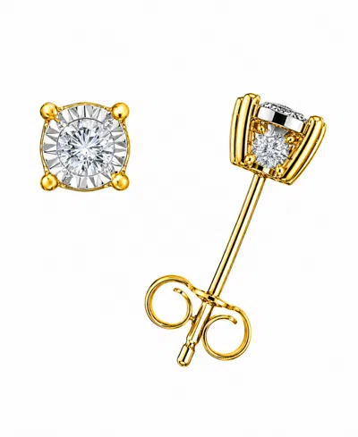 Trumiracle Diamond Stud Earrings (3/8 Ct. T.w.) In 10k White, Yellow Or Rose Gold In 10k Yellow Gold