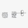 Trumiracle Tru Miracle 1 1/2 Ct. T.w. Natural Diamond Round Stud Earrings In 14k Gold In White