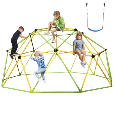 Trunar 10ft Climbing Dome For Kids Jungle Gym Apply To Park Dome Climber With Swing Playground Equipment,gr In Multi